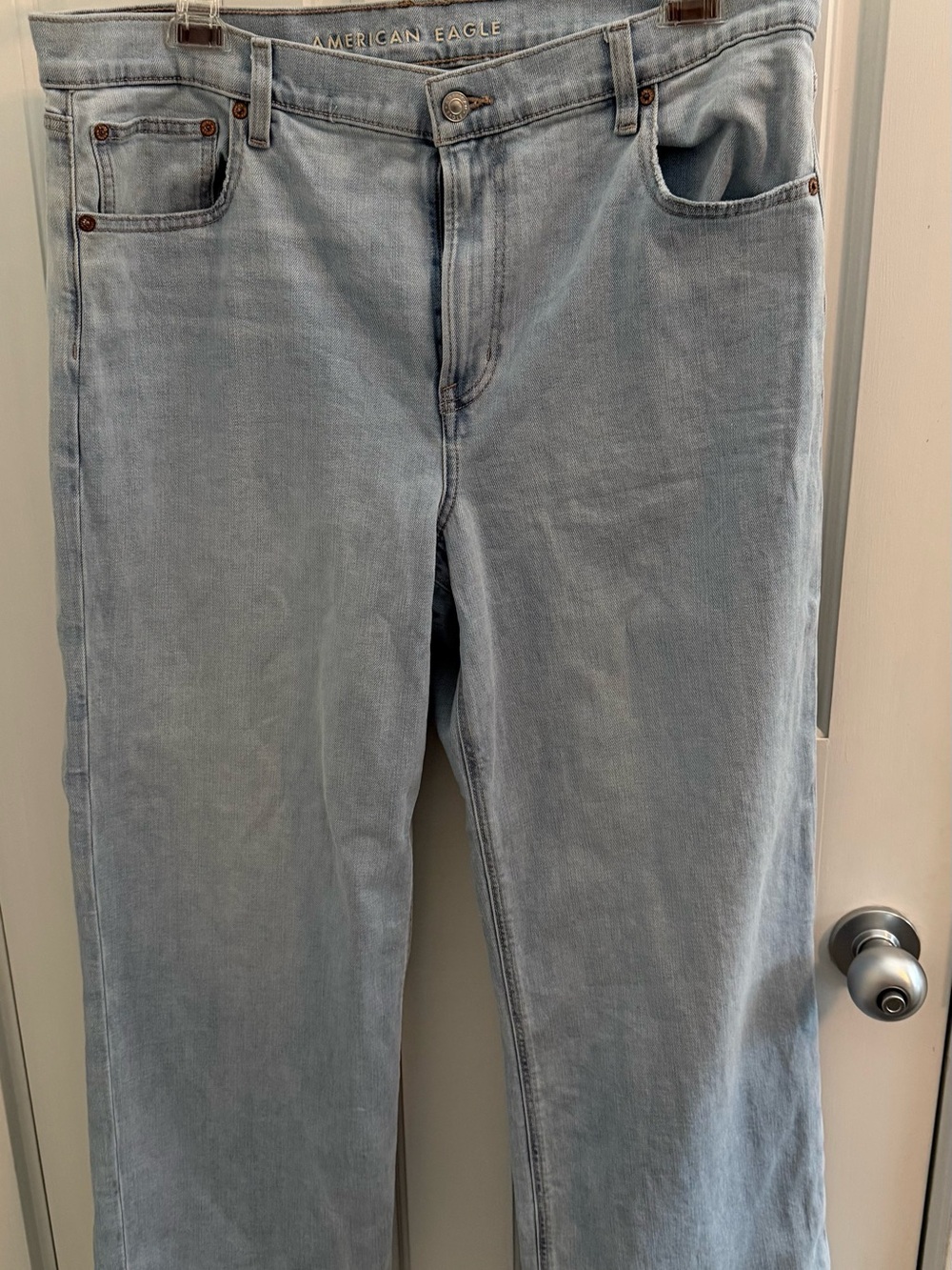 American Eagle Outfitters Light Blue Denim Stovepipe Jeans